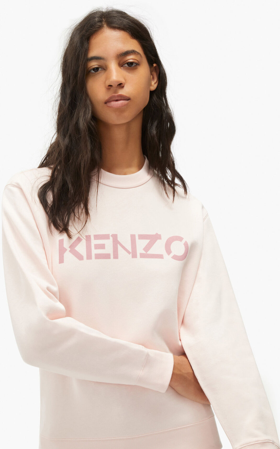 Sudadera Kenzo Logo Mujer Rosas NRT017654